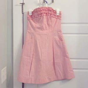 Lilly Pulitzer Strapless Seersucker Dress
